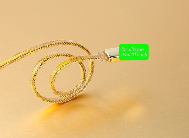 USB кабель Remax Gold с Lighting золотистый 11223 фото