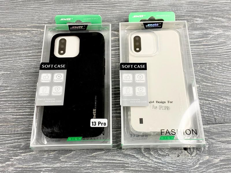 TPU чохол Smitt накладка бампер для iPhone 13 Pro (айфон 13 про) (2 кольори) 084260 фото
