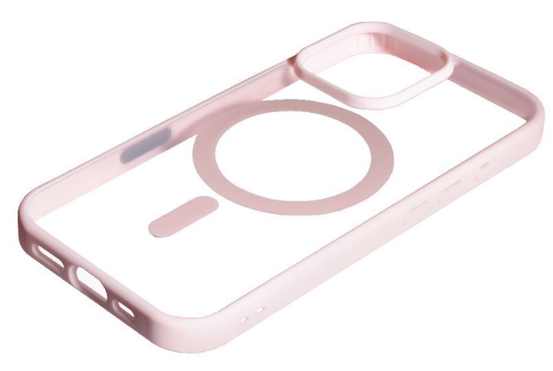 Чохол TPU+PC Color з підтримкою Magsafe для Apple iPhone 16 Pro / pink 200827 фото