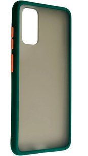 TPU чехол накладка Matte Color Case для Samsung Galaxy S20 темно-зеленый 092209 фото