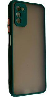 TPU чохол накладка Matte Color Case для Samsung Galaxy A03S темно-зелений 092509 фото