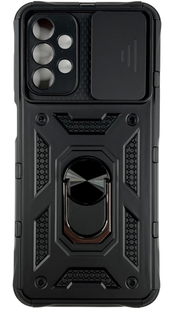 PC + TPU чехол Armor Camshield для Samsung Galaxy A23 (на самсунг а23) черный 085937 фото