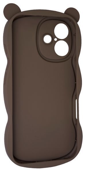 Силіконовий 3D чохол Hello Bear для iPhone 16 / brown 202480 фото