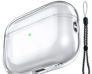 Чехол Clear Silicone Case для AirPods Pro 2 бесцветный 090230 фото