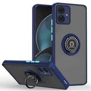 TPU чохол накладка Matte Ring Magnit для Motorola G14 синій 093105 фото