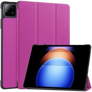 Чохол книжка Crazy Horse на Xiaomi Pad 6S Pro (12.4") / баклажановий 096575 фото