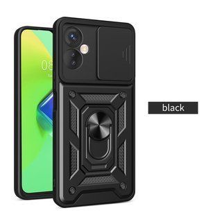 PC + TPU чехол Camshield armor для Tecno Camon 19 Neo / черный 089248 фото