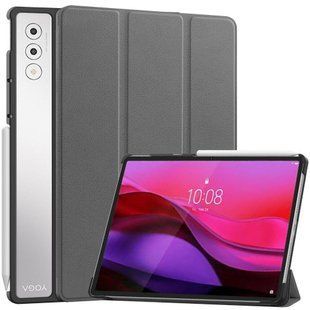 Чохол книжка Crazy Horse на планшет Lenovo Yoga Tab Plus (12.7") / сірий 098904 фото