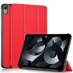 Кожаный чехол книжка Crazy Horse на планшет iPad 10.9" 2022 (10th Gen) / красный 099252 фото