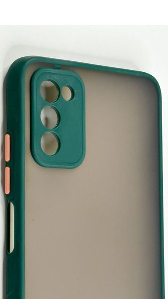 TPU чехол накладка Matte Color Case для Samsung Galaxy A03S темно-зеленый 092509 фото