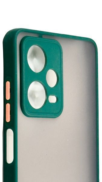 TPU чохол накладка Matte Color Case для Xiaomi Redmi Note 12 Pro 5G темно-зелений 092009 фото
