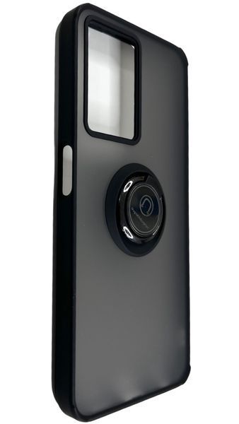 TPU чохол накладка Matte Ring Magnit для OPPO A77 (на оппо а77) чорний 87628 фото