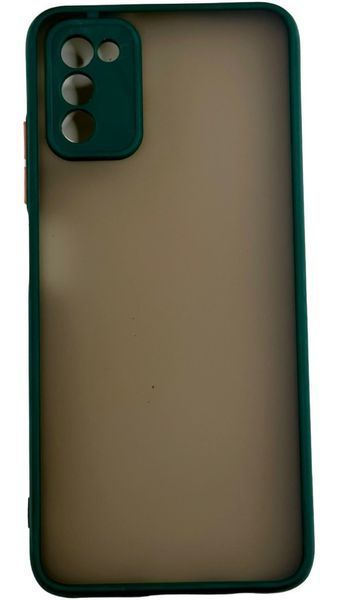 TPU чехол накладка Matte Color Case для Samsung Galaxy A03S темно-зеленый 092509 фото