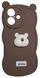 Силіконовий 3D чохол Hello Bear для iPhone 16 / brown 202480 фото 1