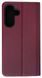 Шкіряний чохол книжка Fibra case на Samsung Galaxy A36 / бордовий 202293 фото 2