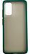 TPU чохол накладка Matte Color Case для Samsung Galaxy S20 темно-зелений 092209 фото 3
