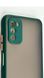 TPU чехол накладка Matte Color Case для Samsung Galaxy A03S темно-зеленый 092509 фото 2