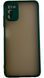TPU чехол накладка Matte Color Case для Samsung Galaxy A03S темно-зеленый 092509 фото 3