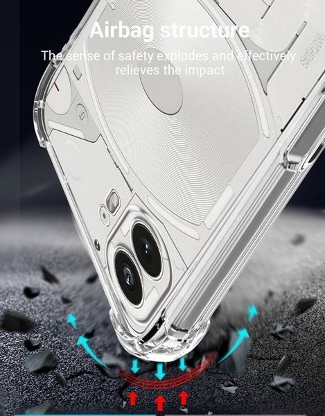 Чохол накладка WXD на Nothing Phone 2 / прозорий 090851 фото