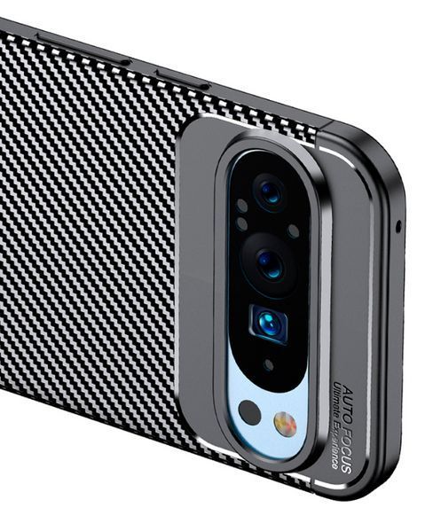 TPU чехол накладка Autofocus для Google Pixel 9 Pro XL / черный 201855 фото