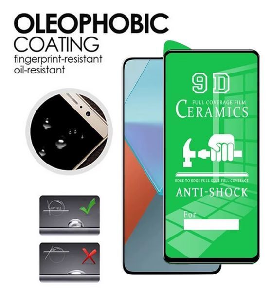 Керамічне захисне скло CERAMIC для Motorola Edge 40 Neo / чорний 202491 фото
