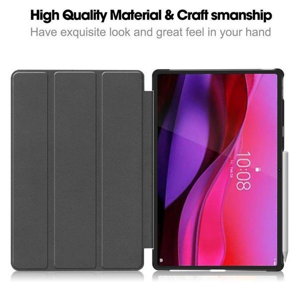 Чохол книжка Crazy Horse на планшет Lenovo Yoga Tab Plus (12.7") / сірий 098904 фото