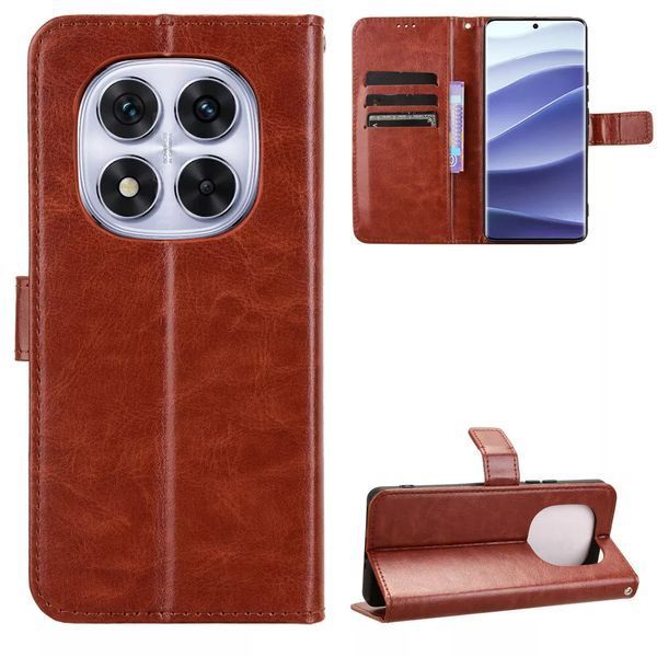 Чехол книжка Book case для Xiaomi Redmi Note 14 Pro (5G) / коричневый 097900 фото