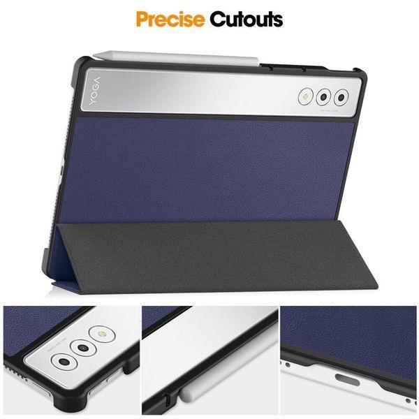 Чохол книжка Crazy Horse на планшет Lenovo Yoga Tab Plus (12.7") / сірий 098904 фото