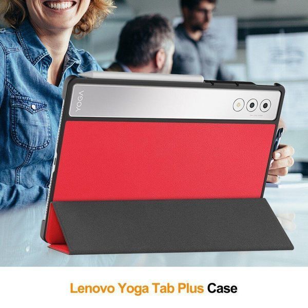 Чохол книжка Crazy Horse на планшет Lenovo Yoga Tab Plus (12.7") / сірий 098904 фото