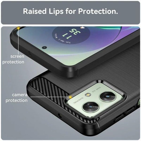 TPU чехол накладка Urban для Motorola G55 (5G) / черный 098249 фото