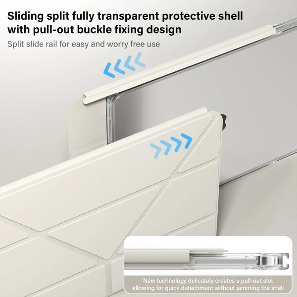 Чехол книжка Transparent Origami на Apple iPad Pro 11 2022 (11") / lavander 101153 фото