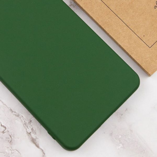Чохол накладка TPU Liquid Silk для Xiaomi Redmi 14C / темно-зелений 201030 фото