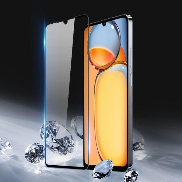 Захисне скло на Xiaomi Redmi 13C / чорне 094356 фото