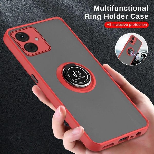 TPU чохол накладка Matte Ring Magnit для Motorola G14 синій 093105 фото