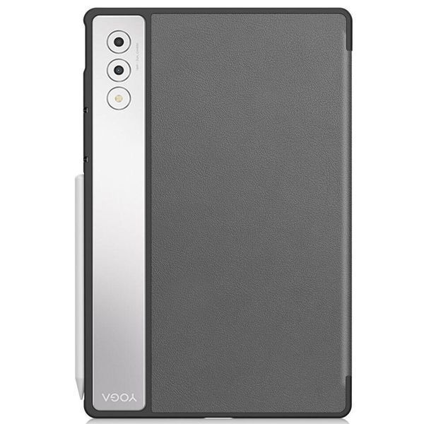 Чохол книжка Crazy Horse на планшет Lenovo Yoga Tab Plus (12.7") / сірий 098904 фото