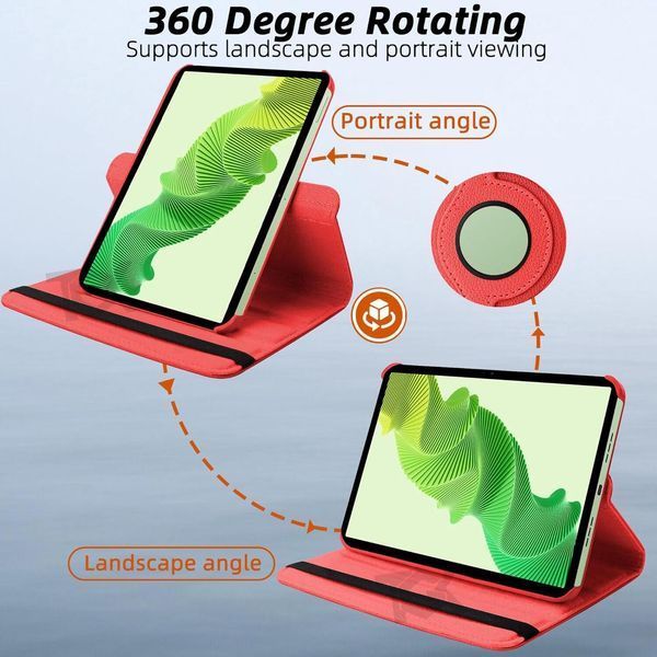 Чохол книжка 360 для Realme Pad 2 (11.5") / червоний 093844 фото
