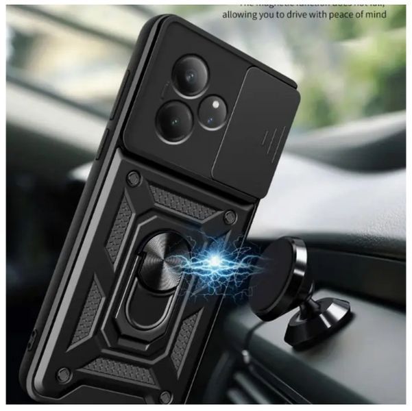 PC + TPU чехол Camshield Armor для Realme GT 6 / зеленый 201848 фото