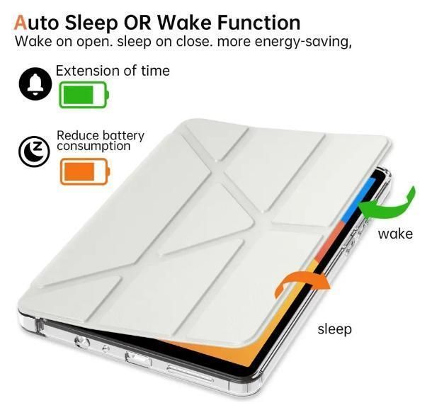 Чохол книжка Transparent Origami на Samsung Galaxy Tab A9 Plus (11") / сірий 100222 фото