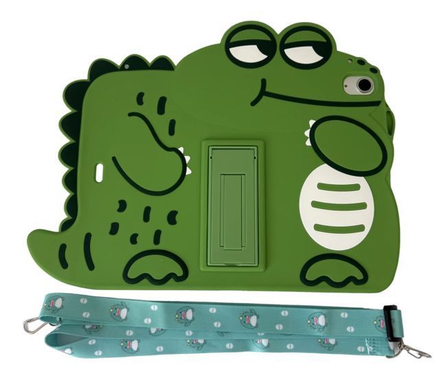 Чехол Crocodile Case на планшет Apple&nbsp;iPad 11" (A16) 2025 / зеленый (з ремінцем) 202753 фото