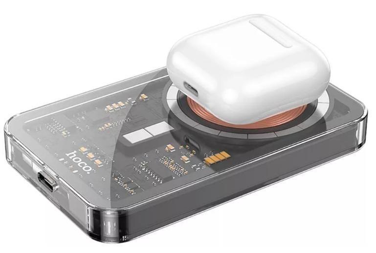 Повербанк Power Bank Hoco Q14 5000mAh MagSafe 7.5W / Type-C (PD/20W) чорний 096186 фото