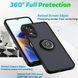 TPU чохол накладка Matte Ring Magnit для OPPO A38 чорний (червоні кнопки) 094849 фото 3