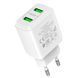 СЗУ Hoco N6 Home Charger Charmer dual port QC3.0 charge белый 90348 фото 3
