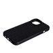 Чохол силіконовий Leather Case Weaving для iPhone 15 чорний 092409 фото 2