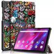 Кожаный чехол книжка Crazy Horse для Lenovo Tab K10 graffiti 093845 фото