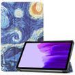 Чехол книжка Crazy Horse для Samsung Galaxy Tab A7 Lite 8.7" (SM-T220) / звездная ночь