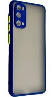 TPU чехол накладка Matte Color Case для Samsung Galaxy S20 синий 092210 фото