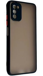 TPU чохол накладка Matte Color Case для Samsung Galaxy A03S чорний 092510 фото