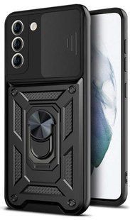 PC + TPU чехол Camshield armor для Samsung Galaxy S22 Plus / черный 100657 фото