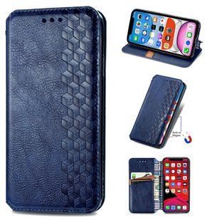 Кожаный чехол книжка Cubic для Motorola G06 Power / синий 204293 фото