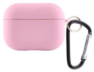 Силиконовый чехол с карабином для AirPods 4 / light pink 201825 фото